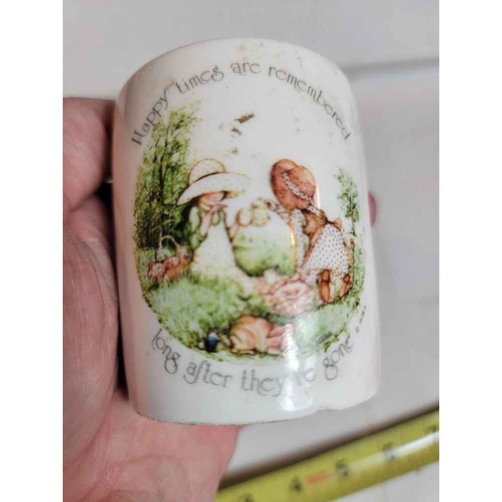 Vintage Happy Times Are Remembered Scented Candle Holder‎ Holly Hobbie